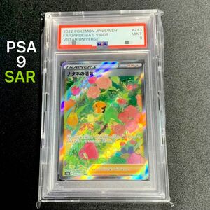 [SAR] ナタネの活気 [PSA9] 微魂抜けエラーカード　V STARユニバース