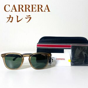 未使用　タグ付き　CARRERA カレラ　サングラス　クリアブラウン　ケース付き