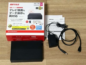 【短時間使用・保証有】BUFFALO 8TB 外付けHDD テレビ録画用＆パソコン対応ハードディスク 静音/防振/放熱設計 HD-EDS8.0U3-BA 8.0TB