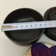 274　中古　仏具　木魚　おりん　座布団　梵音具　りん棒　丸布団　セット　現状品　仏教_画像7