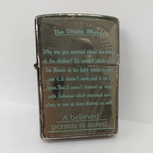 53　中古　ZIPPO ジッポー【L/XV】1999年12月製　The Virgin Marys　聖母マリア　USA製　ジャンク 