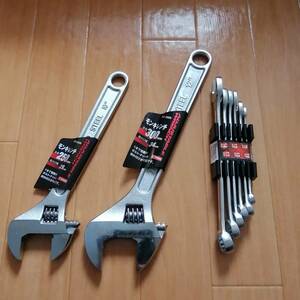 工具 モンキー 250mm 300mm コンビネーションレンチセット 新品