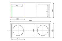 【5.5MBA30AL】バータイプ MDF エンクロージャーキット 開口径80ｍｍまで_画像9