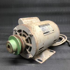 H139 日立 単相モーター 100V/200V 0.4kw 4POLE プーリー付き　現状品