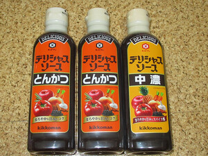 kiko- man teli car s sauce tonkatsu sauce 500ml× 2 ps chuno sauce 500ml× 1 pcs 