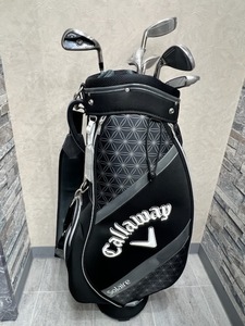 Callaway キャロウェイ Solaire ソレイル レディース ゴルフクラブ 6点セット (7/9/P/S/6番/パター)＋キャディバッグ 黒 未使用品！