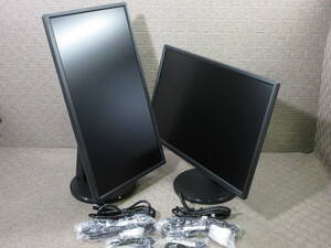 【2台セット】I-O DATA / 23.8インチワイド液晶モニター LCD-MF245EDB-F / フルHD（1920×1080）/ ケーブル付き / No.R931