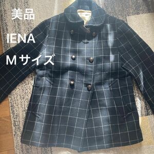 美品　IENA イエナ　チェック　 ショートコートWOOL