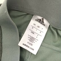 I ◎ 【商品ランク:B】アディダス adidas ロゴデザイン スポーツウエア ひざ丈 ハーフパンツ sizeL メンズ ボトムス 紳士服 グリーン 緑系_画像6