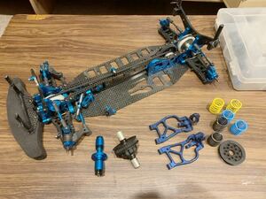 タミヤ TRF 416X 中古 スペア&セッティングパーツ付きTAMIYA タミヤ シャーシ TRF RC キット 