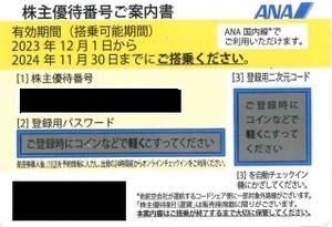 ANA 全日本空輸 株主優待券