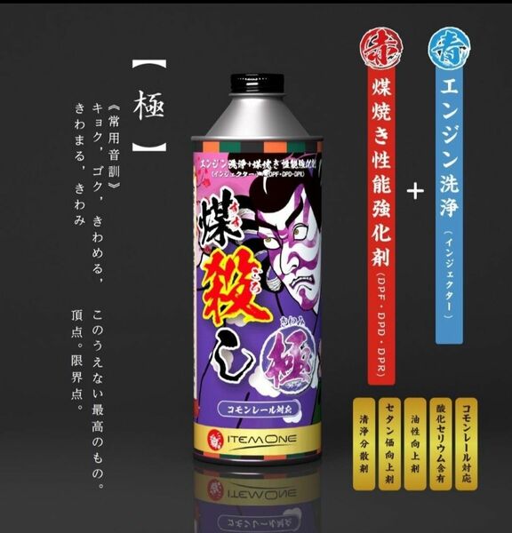 2本セット　煤殺　極　500ml x2 DPFクリーナー　燃料添加剤