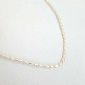 真珠 パール ネックレス 留め具K18刻印 長さ 約42cm アクセサリー ジュエリー フォーマル