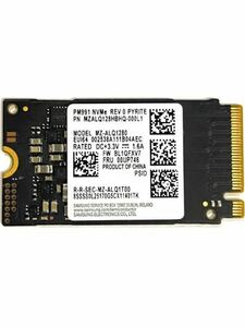Samsung 128GB M.2 PCIe NVME 内蔵ソリッドステートドライブ SSD 42mm (2242) MZALQ128HBHQ