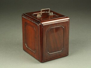 【宇】AB150 唐木造 小箱 宝石箱