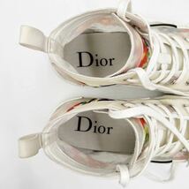 ディオール Dior B23 High Top Flowers Oblique/44サイズ 28,5cm/ホワイト メンズ オブリークハイカットスニーカー【美品/国内購入正規】 _画像7