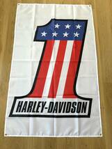 HARLEY-DAVIDSON ハーレーダビッドソン U＿A38 90×150cm 二輪 フラッグ FLAG バナー ガレージ装飾 US 旗 バイク アメリカン雑貨 フラッグ_画像1