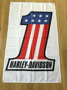 HARLEY-DAVIDSON ハーレーダビッドソン U＿A38 90×150cm 二輪 フラッグ FLAG バナー ガレージ装飾 US 旗 バイク アメリカン雑貨 フラッグ
