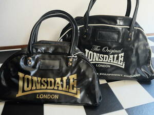 lonsdale　ロンズデール mods punk ボストンバック　カバン　ブラック　ロゴ　旅行　大型　定番　レザー　モッズ　ボクシング　スポーツ