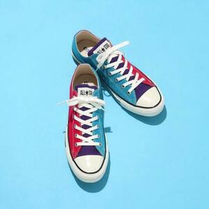 converse all stsr us cc マルチカラー us8.5 コンバース オールスター 27cm アメカジ 古着 スニーカー クレイジーパターン 箱付き未使用品