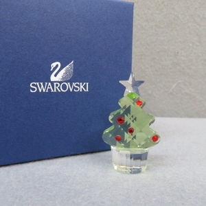 RKO301★レア！SWAROVSKI スワロフスキー クリスタル・クリスマスツリー ケース付★A