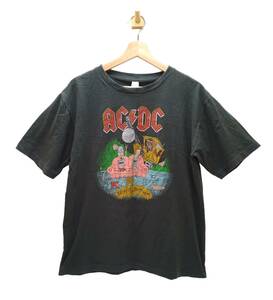 【K605】送料無料★ヴィンテージ　Tシャツ　AC/DC　MTV　BEAVIS＆BUTT HEAD ビーバスアンドバットヘッド XL 古着 USED ロックT　バンドT　