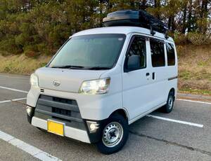 ハイゼットカーゴSA3 DX 4WD オートマ車 平成30年式 車検令和8年1月 約13万キロ 軽キャン 床板張り ナビ付き デジタルインナーミラー