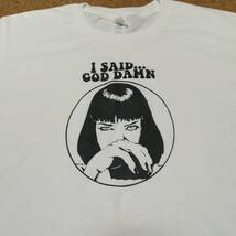 パルプフィクション・ユマサーマン・プリントTシャツ・白・L_画像2