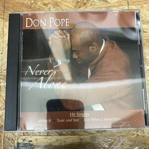 シ● HIPHOP,R&B DON POPE - NEVER ALONE アルバム,INDIE CD 中古品