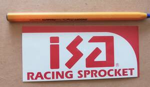 純正 ISA レーシング　スプロケット　ステッカー　デカール