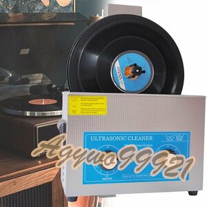  vinyl record machine 6.5L portable audio video disk cleaner dual frequency oscillation cleaning 0-30 minute. timer 