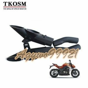 TOCEー Z1000 モデル 2010-2016 ブラック サイレンサー マフラー ( 左右セット ) エキゾーストパイプ