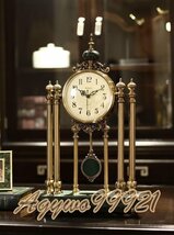 美品 アメリカ式　復古　置時計　机の上　応接間　やや贅沢　置物　創意　静音　置時計_画像8
