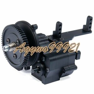  metal cnc chassis / gearbox transfer case center gearbox . sending case 2 speed 1/10 axis SCX10re chair 90018 rc crawler Black