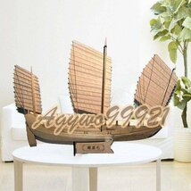 木製船のモデルキットボート船モデルキットヨット教育玩具モデルキット木材スケール1/148中国アンティークヨット_画像6