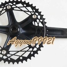 固定ギア自転車クランクセット49t 自転車チェーンホイールアクセサリー シングルスピード 道路自転車クランクセット_画像3