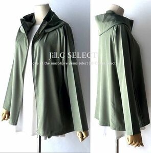 Jill.C［新品］ 送料185円 伸縮◎コーデのアクセント・季節の変わり目に最適*ストレッチ スパンジャケット*フロントジッパー3750.KHAKI