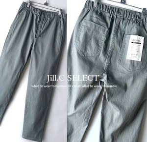 Jill.C［新品 XXL*3L] 送料185円 伸縮◎バイオストーンウォッシュ加工*リラゆるテーパードパンツ*お洒落なヴィンテージ感が素敵♪3751g