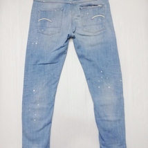 即決★ 送料無★ G-STAR RAW　ATTACC KATE ボーイフレンド　W81cm　強ストレッチ　レディース　空色　Sz.26　G889_画像10