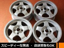 ★☆ TOM'S C3-R トムス 希少品 当時物 程度落ちです ★☆ 14×6JJ +39 PCD100/4H 4本 6J カローラ レビン ★迅速発送 店頭受け取りも対応_画像1