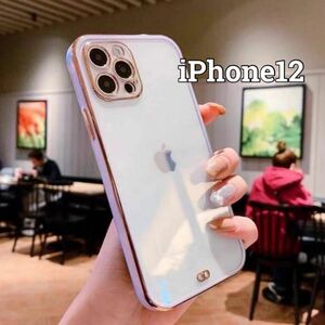 iPhone12 カバー　クリア　ケース　韓国　耐衝撃　シンプル　ハード