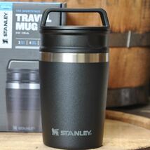 スタンレーSTANLEY真空マグ0.23Lマットブラック 正規品 完全密閉型サーモマグ アウトドア キャンプ_画像1