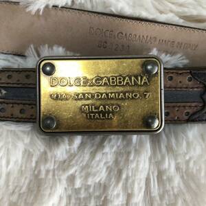 DOLCE&GABBANA ドルチェアンドガッバーナ ベルトロゴプレートバックル