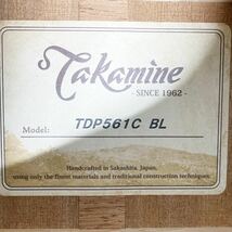 【美品】Takamine タカミネ エレアコ ギター TDP561C Hケース付_画像9