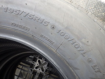 ★条件付き送料無料 【195/75R15 109/107L LT】★新車外し 10分山程度★BRIDGESTONE ブリヂストン R202★2022年★4本★管TS_画像8