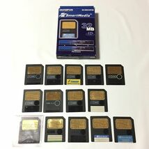 ◆現状品◆スマートメディア Smart Media まとめ 15枚 (64MB×2、32MB×4、16MB×4、8MB×2、4MB×2、2MB×1) _画像1