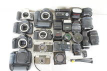 キャノン ミノルタ 一眼レフ フィルムカメラ デジタルカメラ ストロボ レンズ 他 約24点 まとめてセット 0012151412_画像1