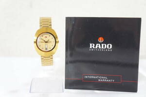 稼働品 RADO ラドー DIASTAR ダイヤスター jubile ジュビリー ゴールド デイデイト メンズ 自動巻き 腕時計 8501136091