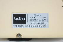 BROTHER ブラザー Home Lock ホームロック TE4-B533 ロックミシン フットペダル付き ハンドクラフト 2201271011_画像5