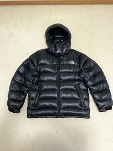 ノースフェイス ダウンジャケット 700FP ブラック XLサイズ クリーニング済 100円スタートTHE NORTH FACE 